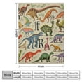 thumbnail image 4 of JEUXUS Dinosaur Blanket for Boys Girls Unique Dinosaur Gifts Soft Warm Cozy Kids Dinosaur Blankets All Season Dino Throw Blankets for Sofa Couch Bed Dinosaur Room Decor Blankets for Kids, 4 of 6