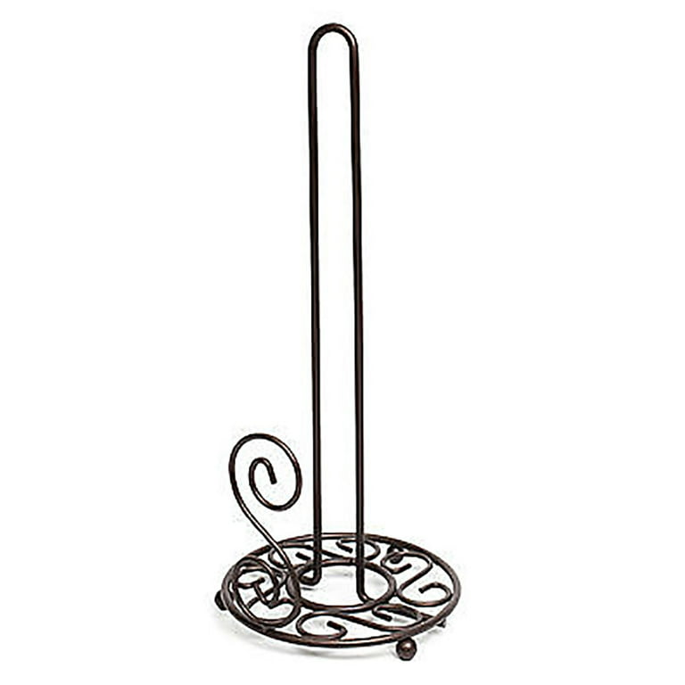 Paper Towel Holder Iron Hanger Vertical Wall Cabinet Mounted Horizontal  Under Cabinet Black Bronze Copper Scrolls Hand Forged 