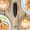 thumbnail image 3 of Amdohai Handheld Milk Frother - Battery Mixer for Lattes, Coffee Milk Frother Electric for Coffee, Cappuccino, Hot Chocolate, Matcha Whisk - Coffee Frother, Milk Foamer Mini Whisk, 3 of 7