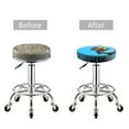 thumbnail image 5 of Vsdgher Elephant Trunk Couple Flowers Print Stool Covers Round,Stretch Round Stool Covers Washable Stool Cushion Slipcover Elastic Chair Covers for 12-14 Inch Chair, 5 of 7