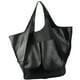 thumbnail image 1 of Bolso de mano KlaOyer de piel de gran capacidad negro, 1 of 6