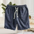 thumbnail image 4 of Hilenly Mens Shorts Drawstring Summer Beach Shorts Beach Vacation Yoga Golf Shorts with Pockets, 4 of 4