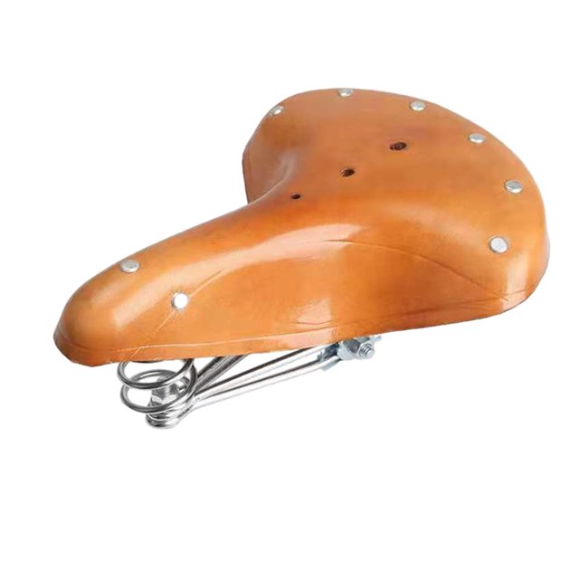 Xingzhi Sturdy And Durable Cowhide Leather Bicycle Saddle For Improved Performance true color