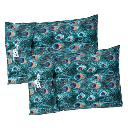 Mypillow Peacock Set Of 2 Roll Go Anywhere Travel Pillow
