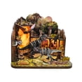 thumbnail image 4 of Music Park Dinosaur Doomsday Book Nook - 3D Wooden Miniature Prehistoric Diorama Model Kit with LED Lights, DIY Artistic Dinosaur Scene, Collectible Display & Premium Gift for Adults, 4 of 6
