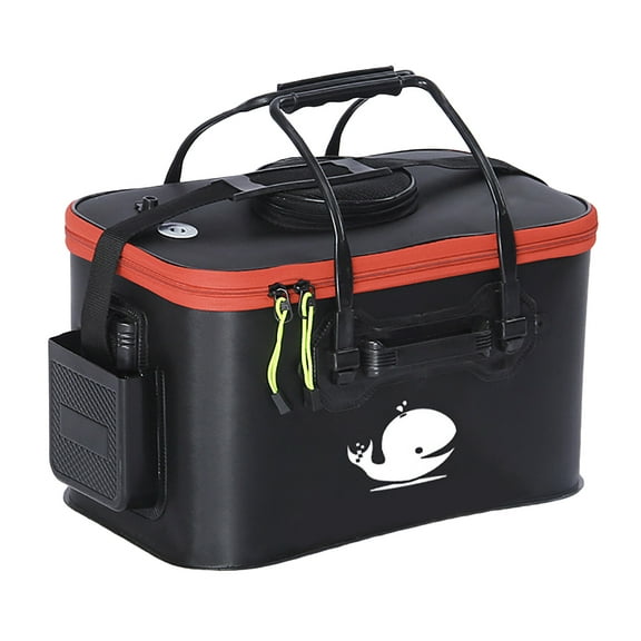 RUISINERY Portable Integrated Fish Bucket Live Fish Box Folding Fish Bucket with Handle Fishing Tackle Bucket Live Fish Bucket