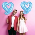 thumbnail image 3 of Matoen 4 Pcs Valentine's Day Foil Heart Shaped Balloons 18 Inch, Blue Heart Balloon for Wedding Birthday Valentine's Day Party Decoration, 3 of 6