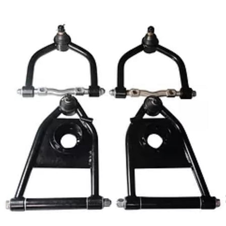 Mustang II Narrow Style Upper & Lower Control Arm Kit with Hole, Stainess Steel