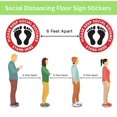 thumbnail image 5 of Social Distancing Floor Signs Decals [10 Pack]Stand Here Floor Stickers Social Distancing Sign Safety Signs for Businesses 6 feet Distance Floor Sign, 5 of 5