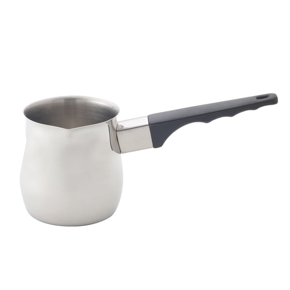 Fino Turkish Warmer Coffee Pot, Professional Quality 18/8 Stainless Steel, 12-Ounce Capacity, For Turkish Coffee, Hot Chocolate, Sauces, Everyday Meals, And Holiday Entertaining