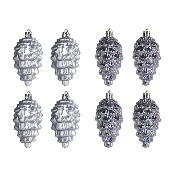Decoraciones Del Árbol de Navidad 9cm Decoración Del Árbol de Navidad / 8 Piezas Colgante Del Árbol de Navidad Colgante en Forma de Plástico Bola de Navidad Ornamentos Del Árbol de Navidad