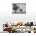 thumbnail image 4 of Lion Bathroom Decor Wall Art Lion Coastal Pictures Wall Decor Motivational Canvas Prints Painting Lion Decorations Framed Artwork for Bathroom Living Room Bedroom 16"x12", 4 of 6