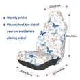 thumbnail image 2 of Picia Butterfly Print Waterproof Sweating Car Seat Cover for Post Gym Workout, Running, Beach and Hiking, Universal Fit Anti-Slip Bucket Seat Protector, 2 of 5