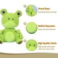 thumbnail image 7 of Blublu Park Dog Plush Toy, Interactive Squeaky Pet Toy for Aggressive Chewers, Frog, 7 of 7