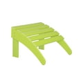 thumbnail image 2 of WestinTrends Malibu 3-Piece set classic Adirondack chair with ottoman and a small coffee table (1 seater), Lime, 2 of 13