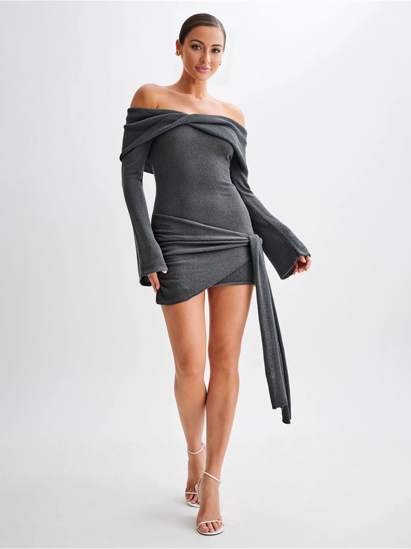 knee length dresses for ladies London Times Women's Lace Sleeve Knit Sheath Dress - Black main image 0