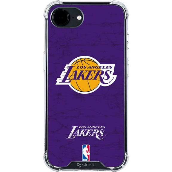 Skinit NBA Los Angeles Lakers Purple Primary Logo iPhone 16e Clear Case