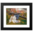 thumbnail image 2 of Ernst Josephson 24x20 Black Modern Framed Museum Art Print Titled - Christ (1889), 2 of 5