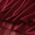 thumbnail image 2 of SWSMCLT Women's Long Tulle Skirt Spring Casual High Waisted Pleated Overlay Swing A Line Frilly Ruffle Hem Layered Tiered Tutu Skirt Soft Chiffon Mesh Summer Burgundy One Size, 2 of 5