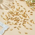 thumbnail image 3 of 100Pcs Crimp Tube Beads Bulk 10mm Gold Plated Tube Bead Crimping Bead Accessories Column Loose Spacer Beads for Jewelry Making Hole: 4.5mm, 3 of 4