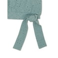 thumbnail image 3 of Wonder Nation Girls Long Sleeve Eyelet Top, Sizes 4-18, 3 of 3