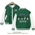 thumbnail image 4 of Sanrio Kawaii Kuromi Girls Jacket Cute Cartoon Spring Autumn New Children's Loose Sports Baseball Uniform Coat Birthday Gift, 4 of 6
