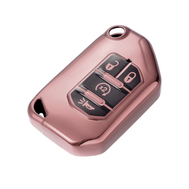 Cubierta Estuche Llavero para Jeep Wrangler JL JLU Gladiator JLU 2018-2021 Unique Bargains Rosa