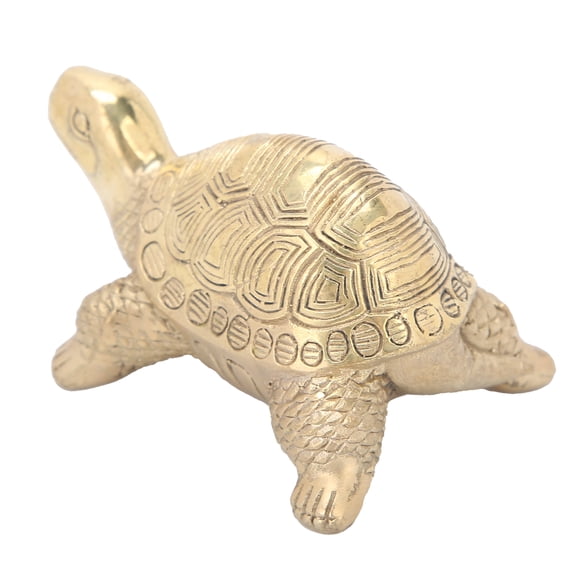 OTVIAP Brass Tortoise Statue, Desktop Decoration Brass Tortoise Statue for Home Office