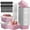 Pink, variant on 30 Pcs Foil Baking Cups Topboutique Mini Cake Pans Cake Cups Disposable Ramekins Cupcake Cups Containers Cake Baking Pans Dessert Containers for Wedding/Festival/Holiday,with Lids for Wedding,Gold