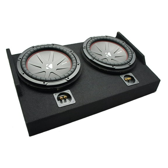 2015 - 2025 Ford F150 Super Cab Kicker CompR CWR10 Dual 10" Custom Sub Box 2 Ohm