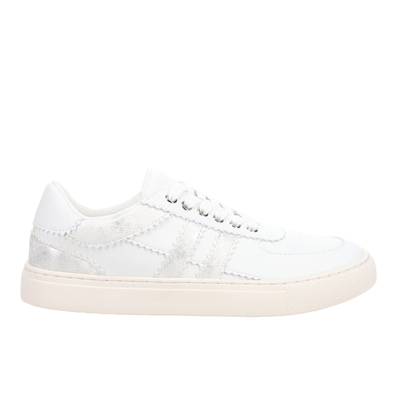 Corkys Womens Rizz Metallic Lace Up Athletic Sneakers Casual Shoes