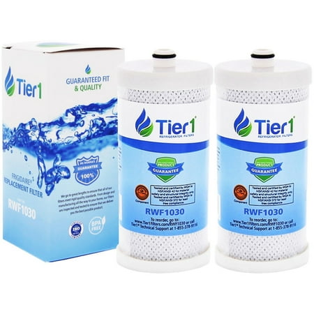 

Tier1 WF1CB Refrigerator Water Filter 2-pk | Replacement for Frigidaire PureSource WFCB RG100 WF284 NGRG-2000 Kenmore 469906 469910 9910 Fridge Filter