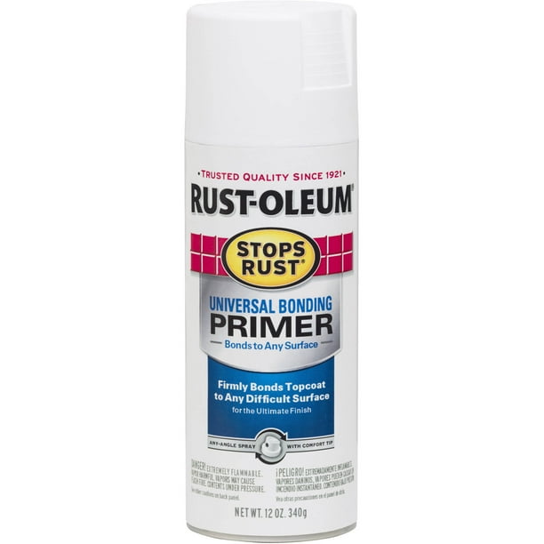 Universal Bonding Primer, RustOleum Stops Rust Primers Spray Paint, 12 oz