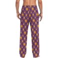 thumbnail image 2 of Lion Tiger Giraffe Palm Leaf Mens Pajama Pants Sleepwear Lounge Men's Pajama Bottoms Gift for Family, 2 of 7