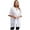 White, variant on vastwit Adult Waterproof Barber Jacket with Side Pocket Salon Smock Pet Groomer Barber Black L