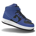 thumbnail image 2 of $250 NEW Mens Ni&ke Air Force 1 High Black & Royal Blue Custom Leather BB Shoes, 2 of 6