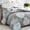 Gray, variant on 3pcs Queen Summer Large Bedding Set, Soft Fluffy Breathable Comforter, Grid Stitched Hotel Quality, AllSeason Warmth