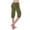 Army Green, variant on Simua Women's Workout Out Leggings Shorts Elastic Waist with Button Pocket Yoga Gym Loose Half Cargo Shorts