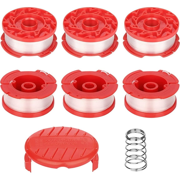 CMZST0653 8pcs String Trimmer Spool Line(0.065",30Ft) with Cap Head, Compatible with Craftsman CMCST900,CMESTA900,CMESTE920,CMZST98020,CMCST915,CMEST913,CMZST120SC (CMZST0653-8pcs)