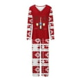 thumbnail image 4 of Xihbxyly Christmas Pajamas for Women, Women's Christmas Printed Pajama Set for Daily Home Wear Two-Piece Pajama Set with Pocket, 4 of 4