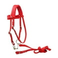 thumbnail image 3 of jinwen Horse Bridle with Rein Adjustable Horse Leading Rope Equestrian Gear S Red, 3 of 9