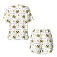 thumbnail image 6 of Rocae Sea Turtle Basking in the Sun for Two Piece Sleepwear Pajamas Sets for Women Soft Short-Sleeved Pjs with Lounge Shorts XX-Large, 6 of 9