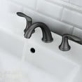 thumbnail image 5 of Bathroom Sink Faucet, 3 Hole Bath Faucet with Stainless Steel Pop Up Drain & Hose, 5 of 6