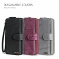 thumbnail image 2 of For Samsung S25 S24 S23 S22 Luxury Leather Zip Wallet Coin Purse Card Flip Case, 2 of 6