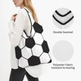 Soccer Ball White and Black Portable shopping bag Lightweight, Recycled