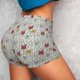 thumbnail image 4 of Fotbe Funny Cat White Shorts Sin Costuras – Shorts Deportivos de Cintura Alta para Mujer, Elásticos para Gimnasio, Yoga, Running o Ciclismo-Medium, 4 of 8