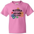 thumbnail image 3 of Inktastic In a World You Can Be Anything Be Kind Autism Awareness Youth T-Shirt, 3 of 5