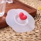 thumbnail image 5 of Tapa Silicona Respetuosa Con El Ambiente Al Y Sellada Con Forma Ciruelo Tapa Al Calor Respetuosa Con El Ambiente Con Forma Ciruelo (flor Ciruelo Transparente Pegamento Rojo Corazón Amor), 5 of 7