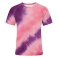 thumbnail image 4 of CUSTG Men T-Shirts Tie Dye Print Short Sleeve T Shirt O-Neck Gradient Breathable Comfort Casual Tee For Daily Wear Soft Fashion Tops, 4 of 4
