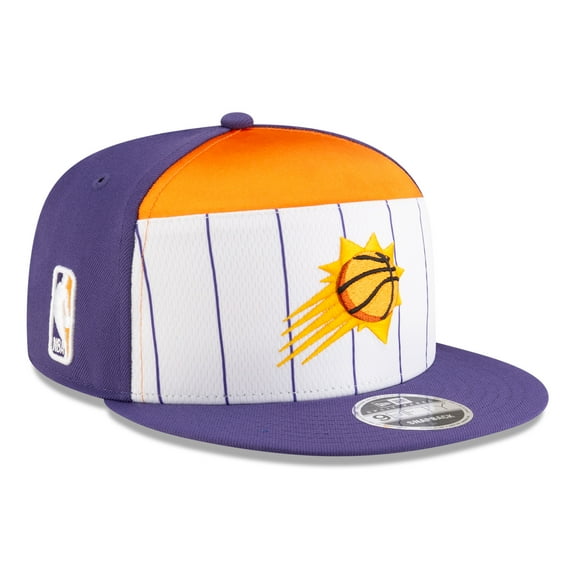 Men's New Era  White/Purple Phoenix Suns 2025 NBA Tip Off Split Panel 9FIFTY Snapback Hat